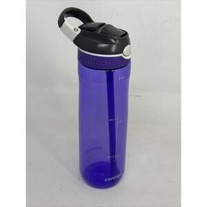 Contigo AutoSpout Purple Plastic Water Bottle 24 oz Ashland Clippable Lid
